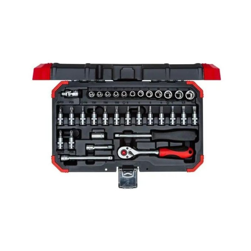 GEDORE R49003033 Set di bussole da 1/4″, 33 pezzi GEDORE R49003033 Set di bussole da 1/4″, 33 pezzi