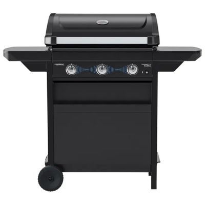 Campingaz Compact 3L Dualgas Barbecue a Gas, 3 Bruciatori, 7,5 kW, GPL e Metano, Nero