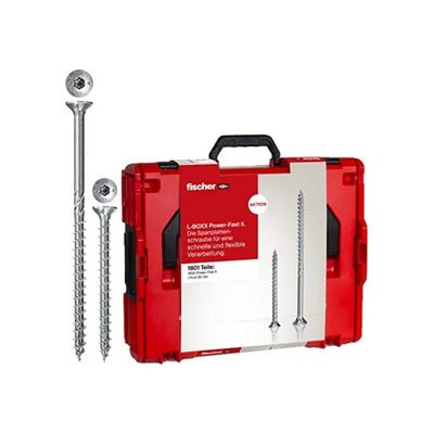Fischer PowerFast II – Set da 1801 viti in L-Boxx