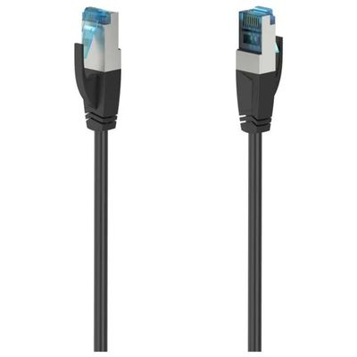 Hama Essential Line Cavo Ethernet Patch CAT 6a S/FTP, 5 m, Nero