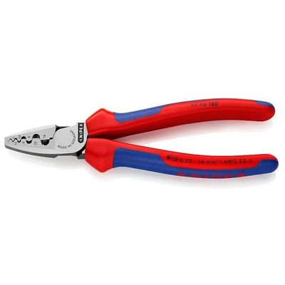 KNIPEX 97 72 180 Pinza crimpatrice per terminali 0,25–16 mm² KNIPEX 97 72 180 Pinza crimpatrice per terminali 0,25–16 mm²