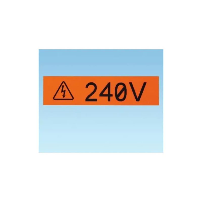 Panduit T100X000VPC-BK – Nastro in vinile nero su bianco, 25,4 mm