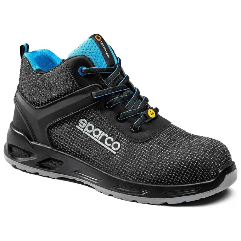 Sparco Horizon Tek-H Rialto – Scarpa Antinfortunistica Alta S3S ESD SR FO, Nero