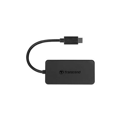 Transcend TS-HUB2C Hub USB-C a 4 Porte USB-A, 5 Gbps, Nero