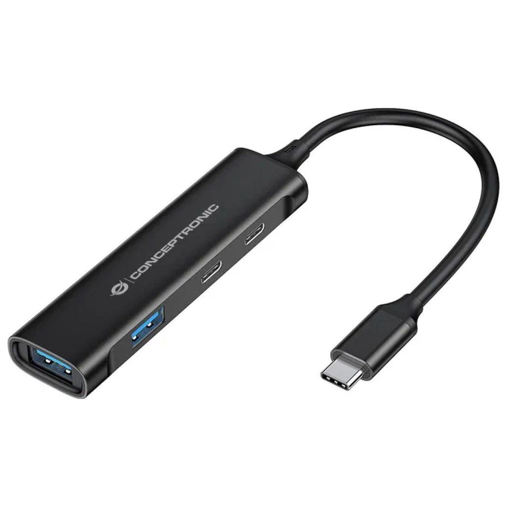 Conceptronic HUBBIES12B Hub USB-C 3.2 Gen 1, 5 Gbit/s, Nero