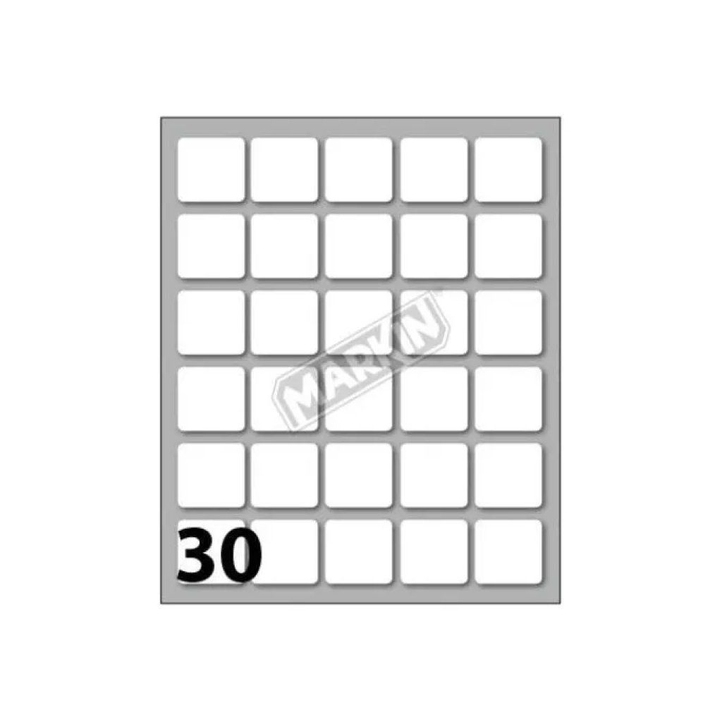 MARKIN 7.500 Etichette Quadrate 21 × 21 mm – Confezione da 25 MARKIN 7.500 Etichette Quadrate 21 × 21 mm – Confezione da 25