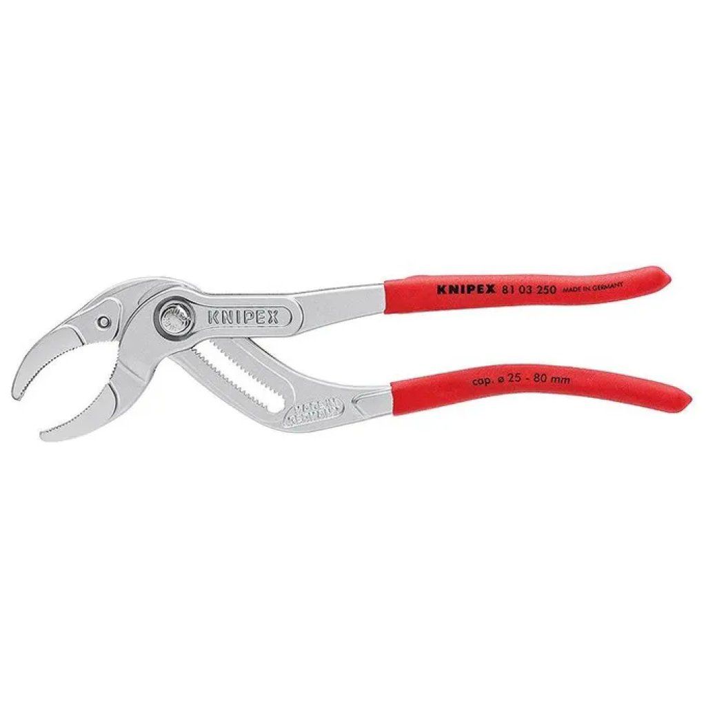 KNIPEX 81 03 250 Pinza per sifoni e raccordi, 250 mm