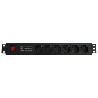WP Europe Multipresa Rack 19” a 6 Prese Universali, 250 V, 3500 W WP Europe Multipresa Rack 19” a 6 Prese Universali, 250 V, 3500 W