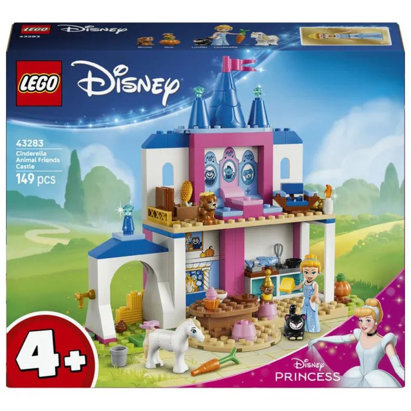 LEGO Disney Princess 43283 – Castello degli Amici Animali di Cenerentola, 149 pezzi