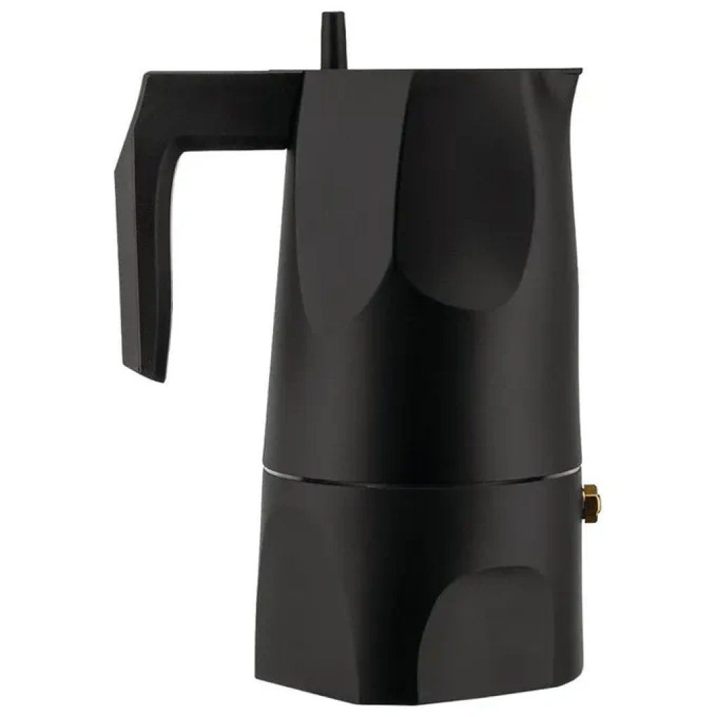 Alessi Ossidiana MT18/3 B – Caffettiera espresso nera, 150 ml