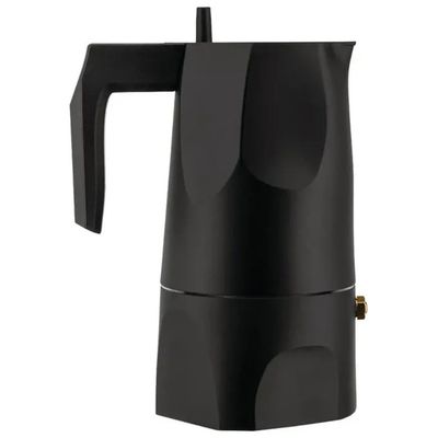 Alessi Ossidiana MT18/3 B – Caffettiera espresso nera, 150 ml