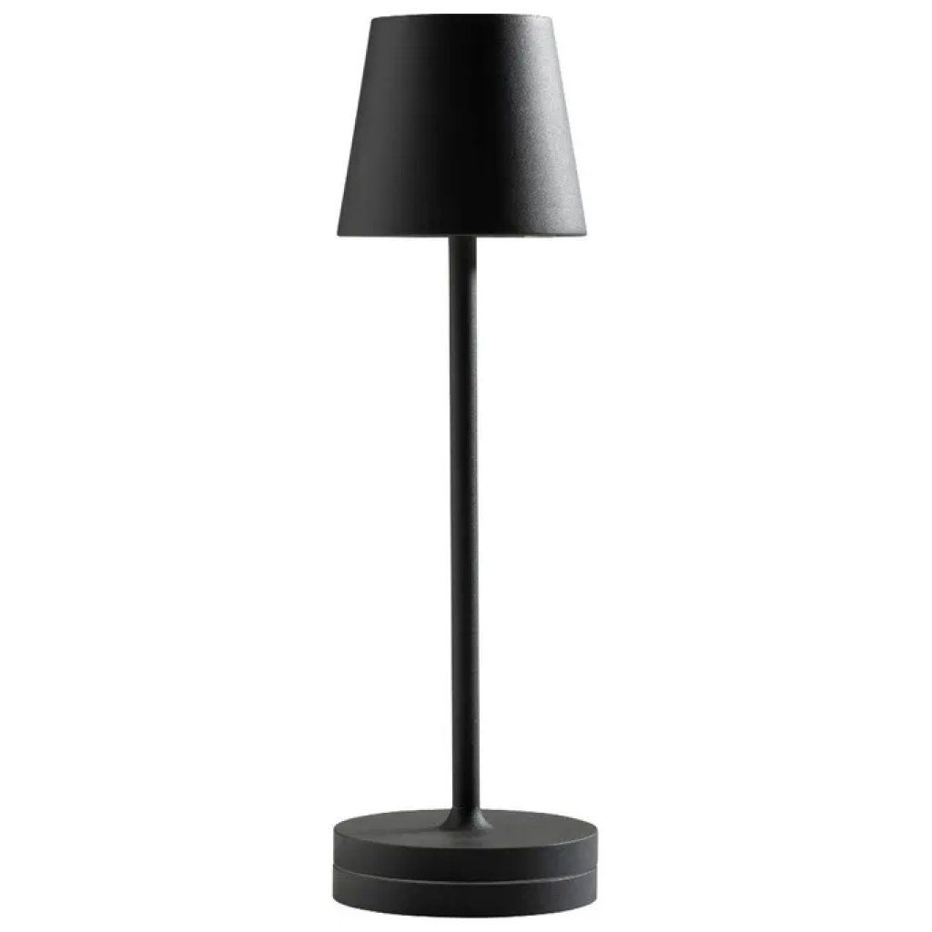 Gea Luce GLS040 Lampada da Tavolo LED Ricaricabile da Esterno, 3W, 3000K, 300 lm, IP54, Antracite