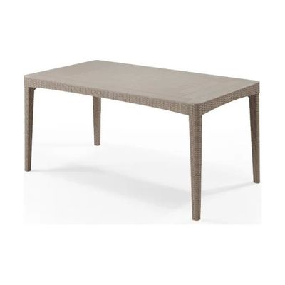 Keter Girona Tavolo da Giardino 160x90 cm, 6 Posti, Cappuccino