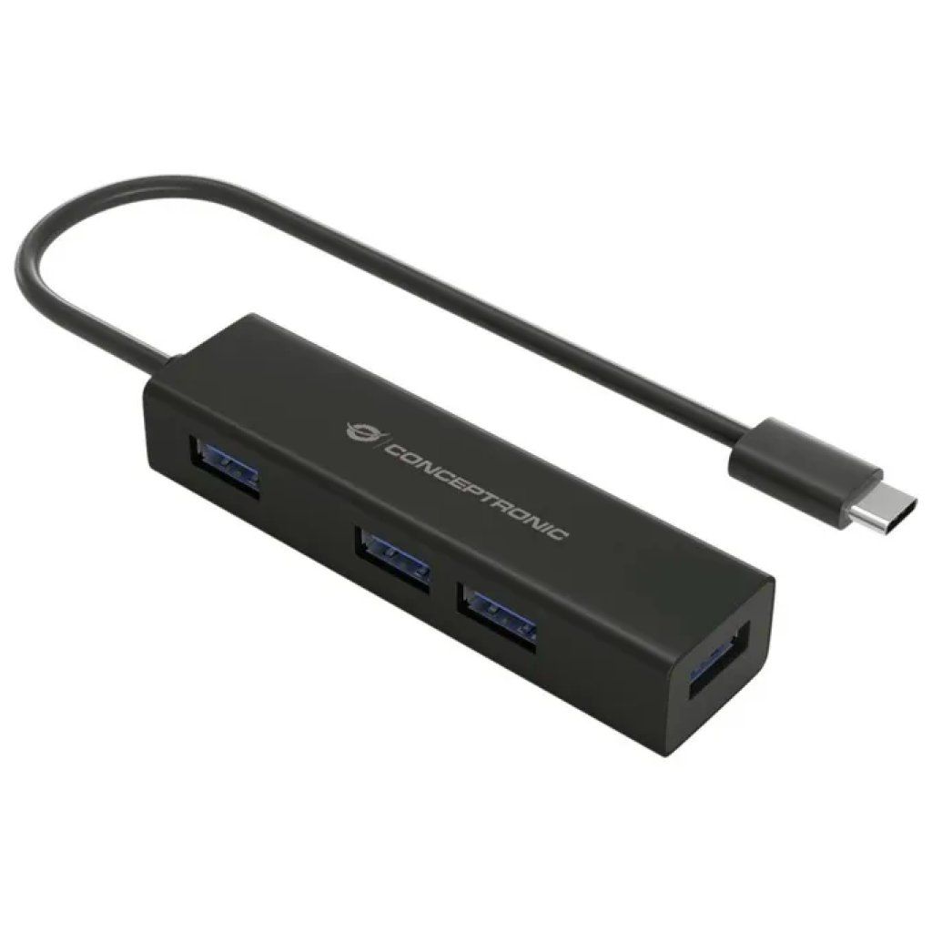 Conceptronic HUBBIES07B Hub USB-C 3.2 Gen 1 Nero Conceptronic HUBBIES07B Hub USB-C 3.2 Gen 1 Nero