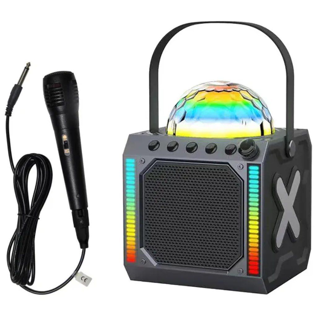 Denver BTM-618 Altoparlante Bluetooth portatile 10 W con LED e microfono