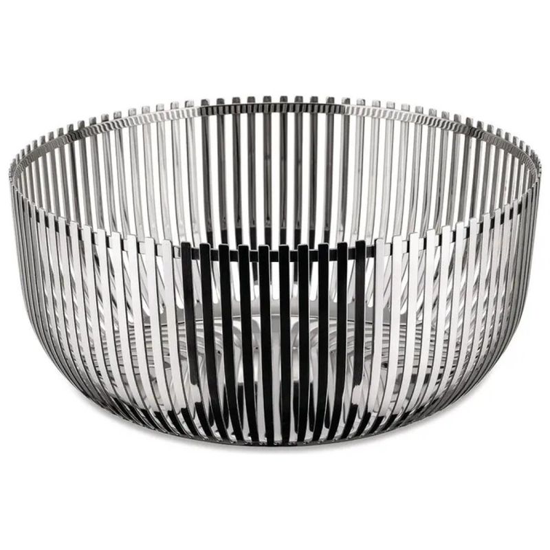 Alessi PCH05/24 Fruttiera in Acciaio Inox 18/10, 24 cm