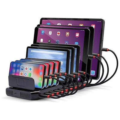 Lindy 73309 Stazione di ricarica USB a 10 porte, 96 W, nera Lindy 73309 Stazione di ricarica USB a 10 porte, 96 W, nera