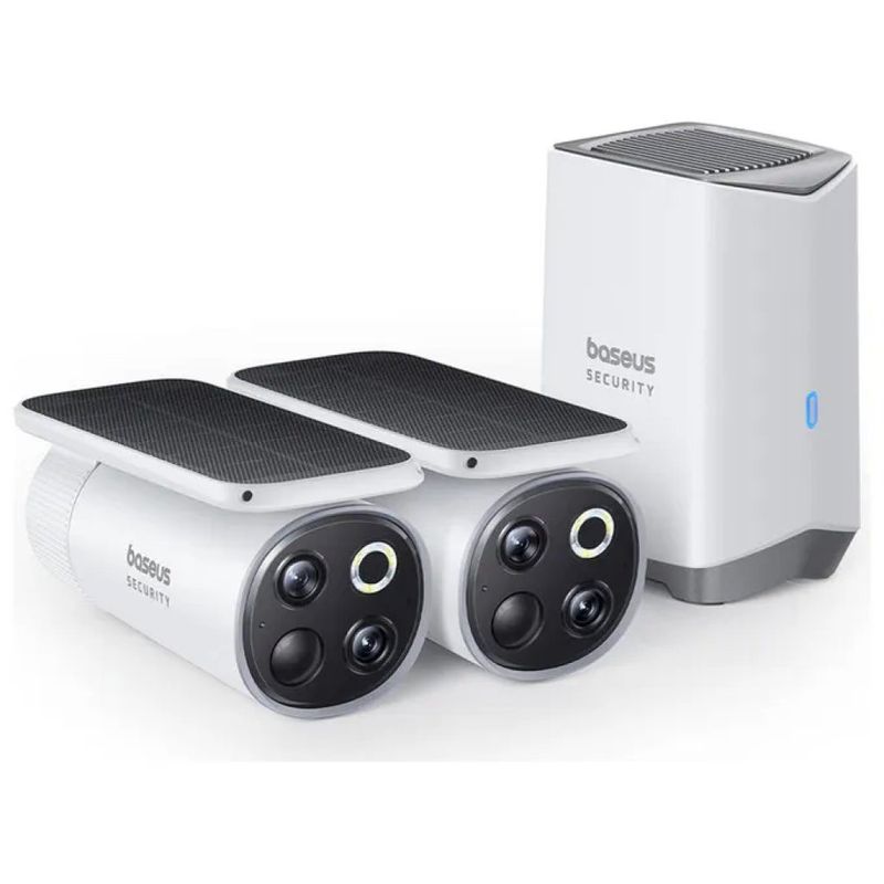 Baseus S1 Pro Kit Videosorveglianza Wireless 3K con 2 Telecamere Solari