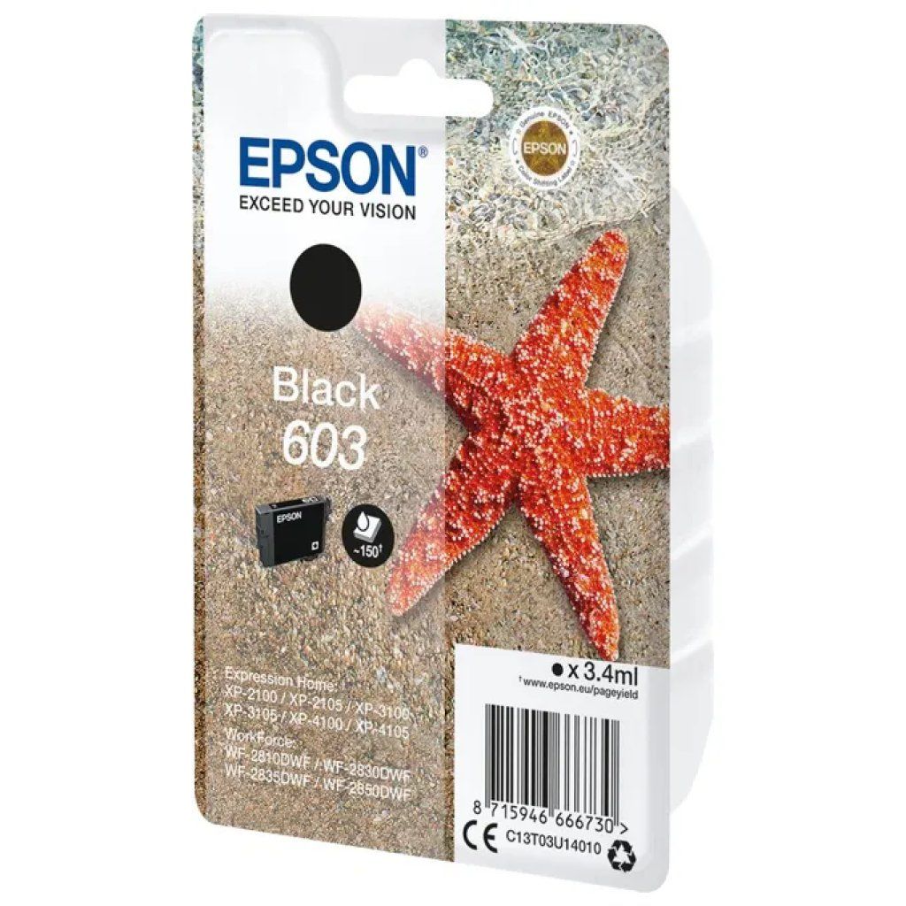 Epson Cartuccia originale Epson 603 Stella Marina Nero, 3,4 ml