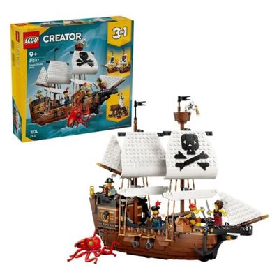 LEGO Creator 3 in 1 Nave Pirata – 1074 Pezzi LEGO Creator 3 in 1 Nave Pirata – 1074 Pezzi