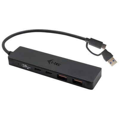 I-TEC Hub USB-C I-TEC in metallo, 4 porte