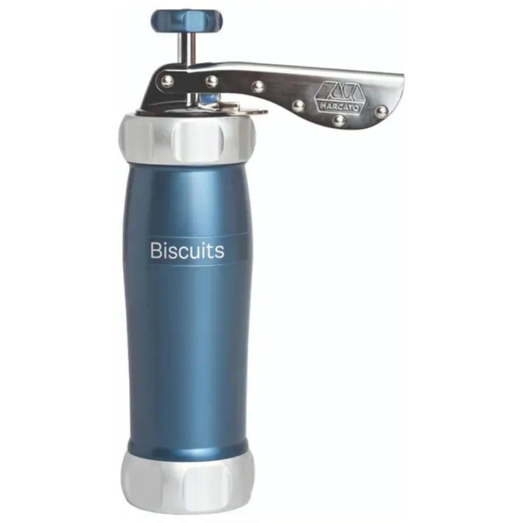 Marcato Sparabiscotti in Alluminio Anodizzato Blu con 20 Trafile