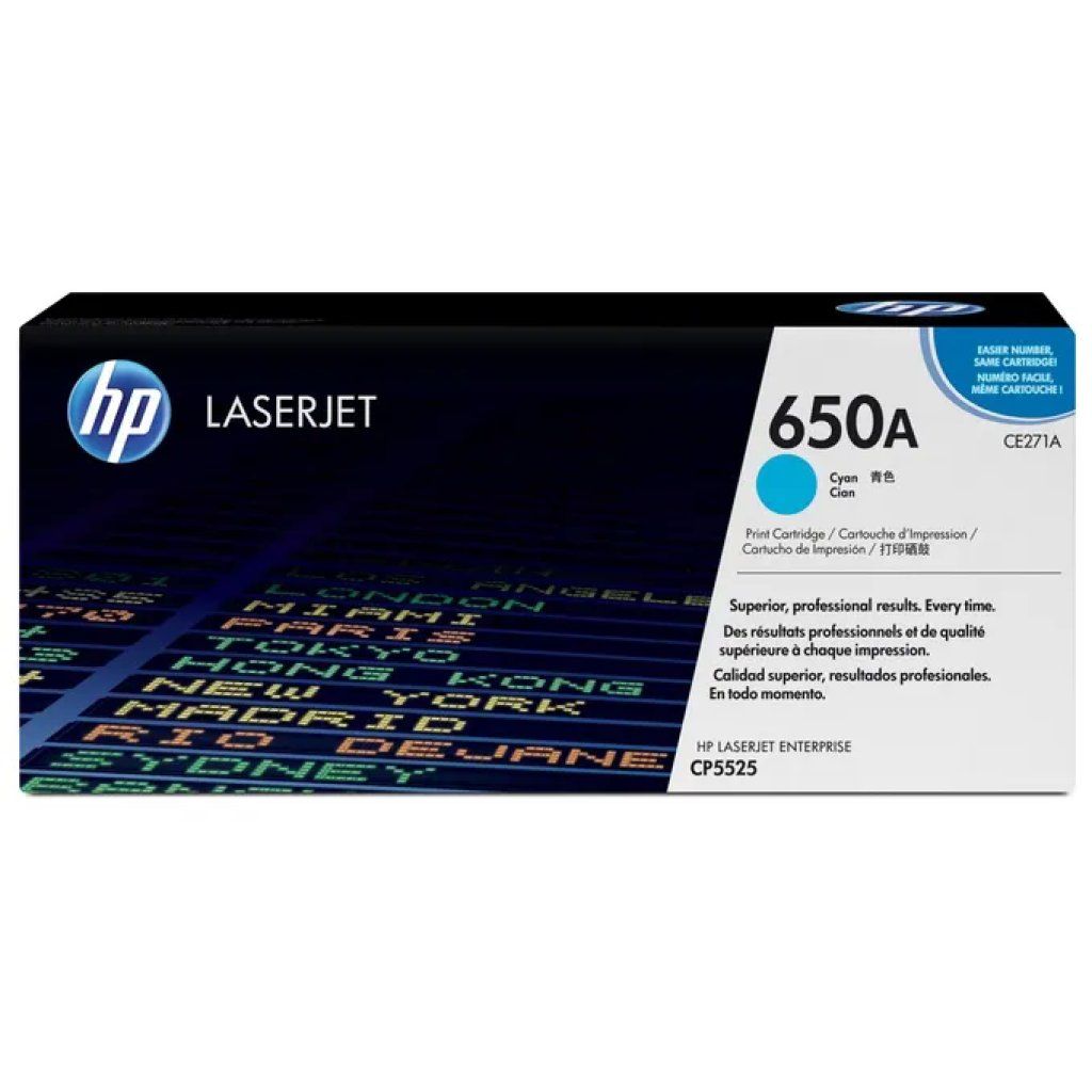 HP 650A CE271A Toner Originale Ciano, 15.000 Pagine