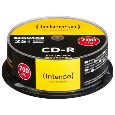 Intenso CD-R 700 MB 12x Printable – 25 pezzi
