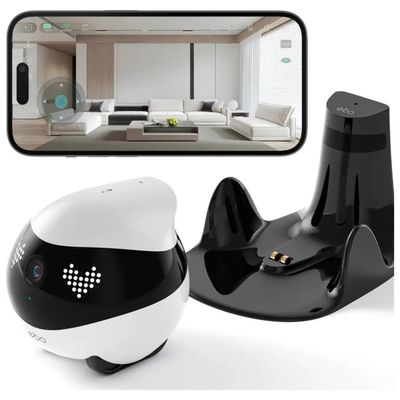 ENABOT EBO Air 2 Robot Domestico Mobile con Telecamera 2K, Blu