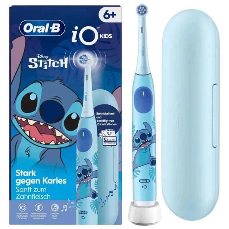 Oral-B iO Kids Stitch – Spazzolino elettrico blu per bambini