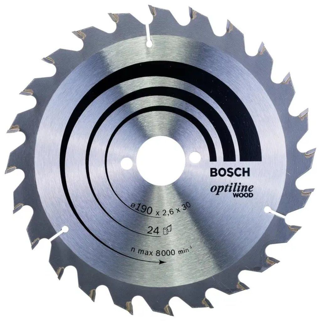 GENERICO Bosch Optiline Wood Lama circolare per legno 190 mm, 24 denti