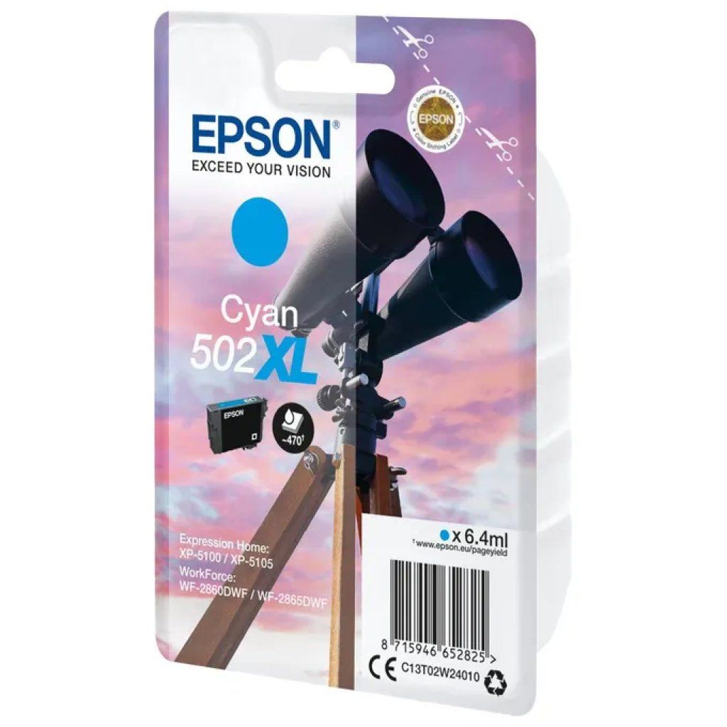 Epson 502XL Cartuccia d’Inchiostro Ciano Originale