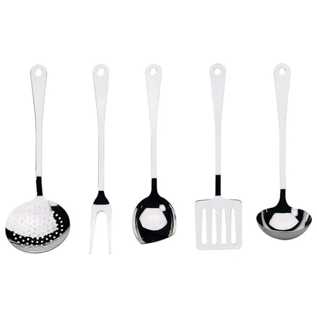 Alessi AJM19S5 L – Set di 5 utensili da cucina in acciaio 18/10