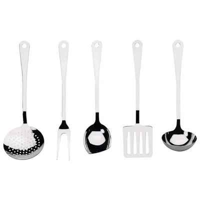 Alessi AJM19S5 L – Set di 5 utensili da cucina in acciaio 18/10 Alessi AJM19S5 L – Set di 5 utensili da cucina in acciaio 18/10