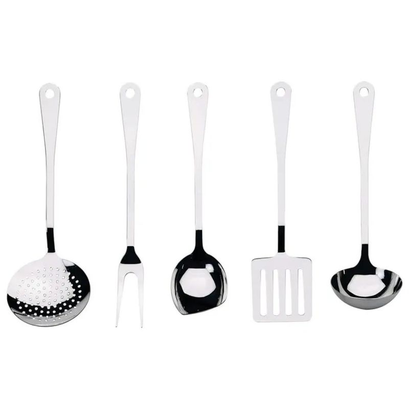 Alessi AJM19S5 L – Set di 5 utensili da cucina in acciaio 18/10