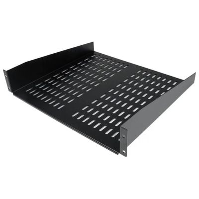 StarTech.com CABSHELFV – Scaffale ventilato per rack 2U, 16 pollici, nero
