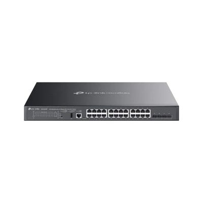 TP-Link SG5428XMPP Switch Gestito L3 28 Porte Gigabit PoE++ 500 W con 4 Slot SFP+ 10G TP-Link SG5428XMPP Switch Gestito L3 28 Porte Gigabit PoE++ 500 W con 4 Slot SFP+ 10G
