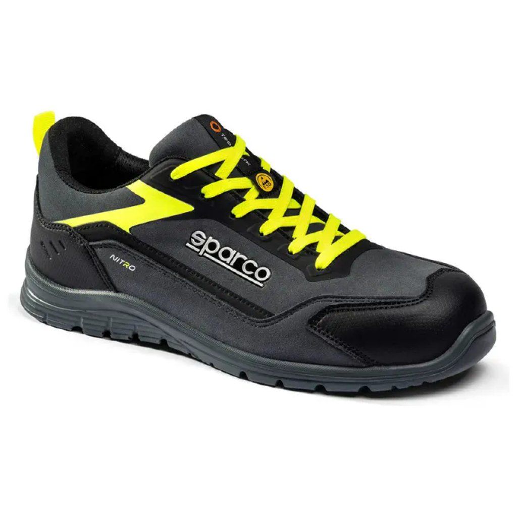 Sparco Nitro Elfyn BTB0044 Scarpe Antinfortunistiche S3S ESD Metal Free – Grigio e Giallo Fluo, Taglia 46 Sparco Nitro Elfyn BTB0044 Scarpe Antinfortunistiche S3S ESD Metal Free – Grigio e Giallo Fluo, Taglia 46