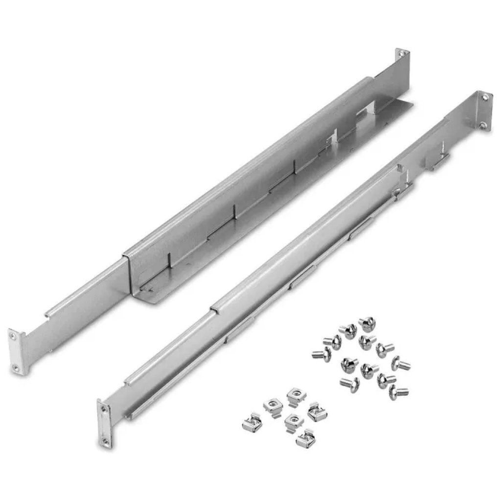 Atlantis A03-RAILKIT2 – Kit di staffe scorrevoli per UPS e Battery Bank rack 19” 2U, portata 80 kg