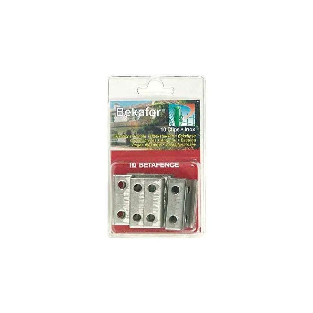 Betafence Bekaclip Clip Inox per Angoli, 10 Pezzi Betafence Bekaclip Clip Inox per Angoli, 10 Pezzi