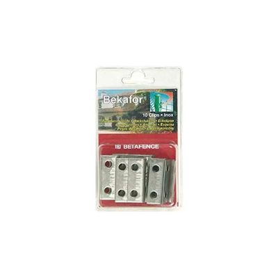 Betafence Bekaclip Clip Inox per Angoli, 10 Pezzi