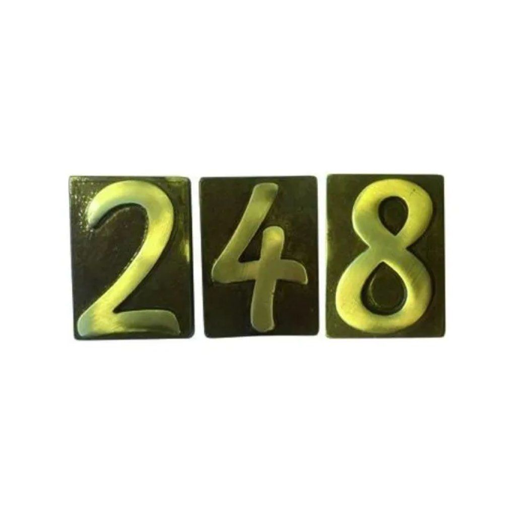 Vigor-Blinky Numero Civico 3 in Ottone Bronzato