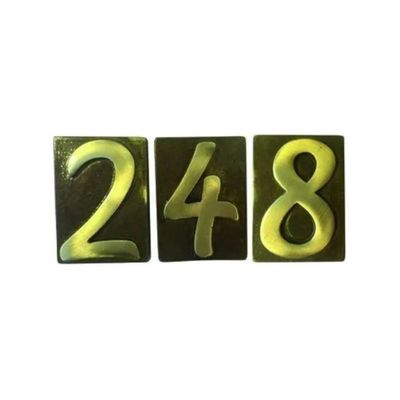 Vigor-Blinky Numero Civico 3 in Ottone Bronzato Vigor-Blinky Numero Civico 3 in Ottone Bronzato