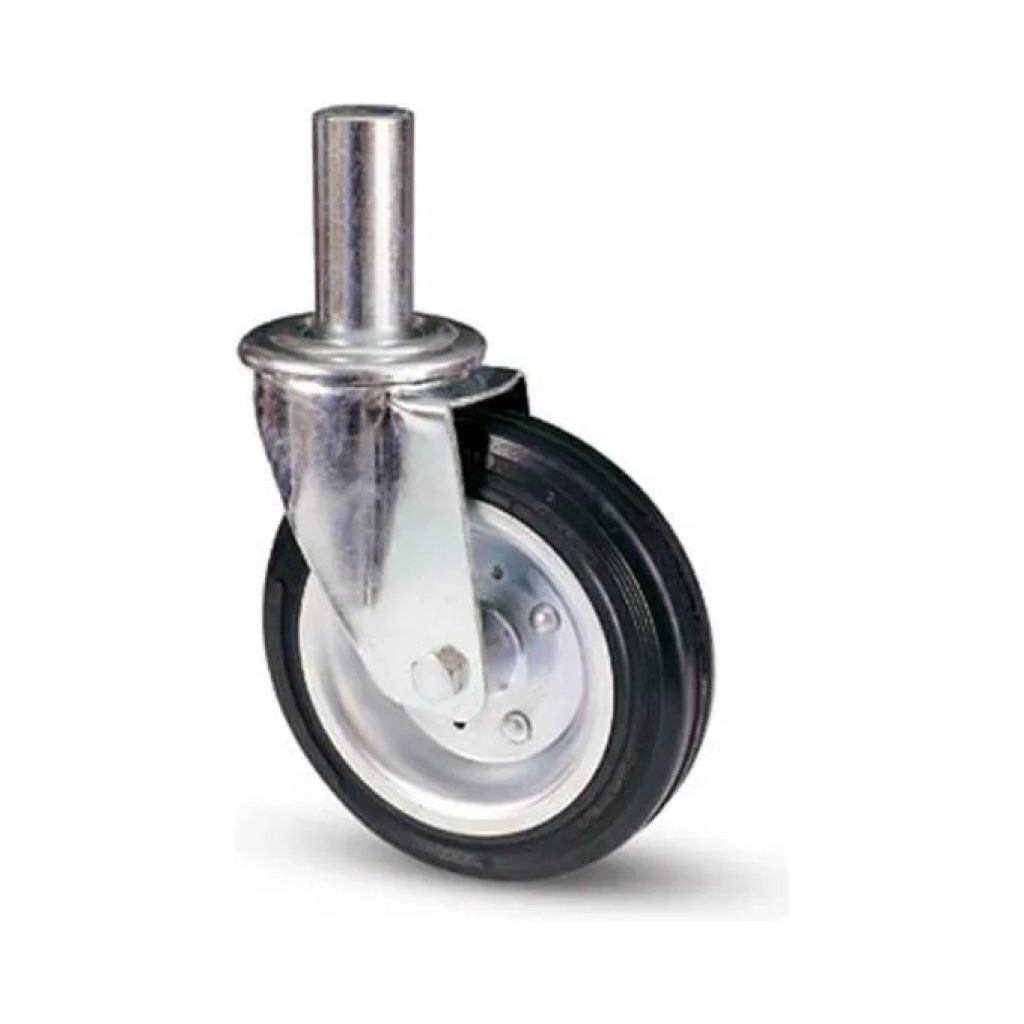 VALSECCHI Ruota industriale girevole con perno, 140 × 80 mm – Valsecchi