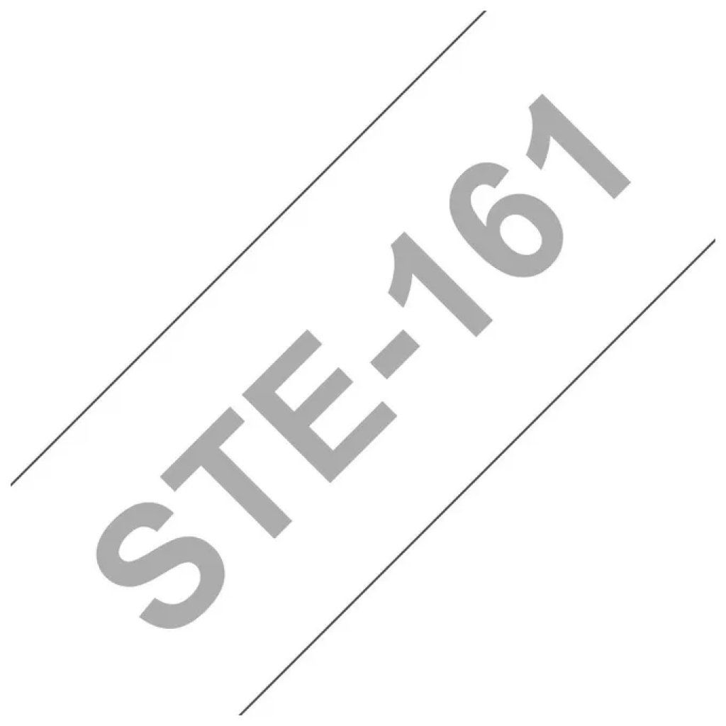Brother STE-161 Nastro Stencil Nero su Bianco, 36 mm x 3 m