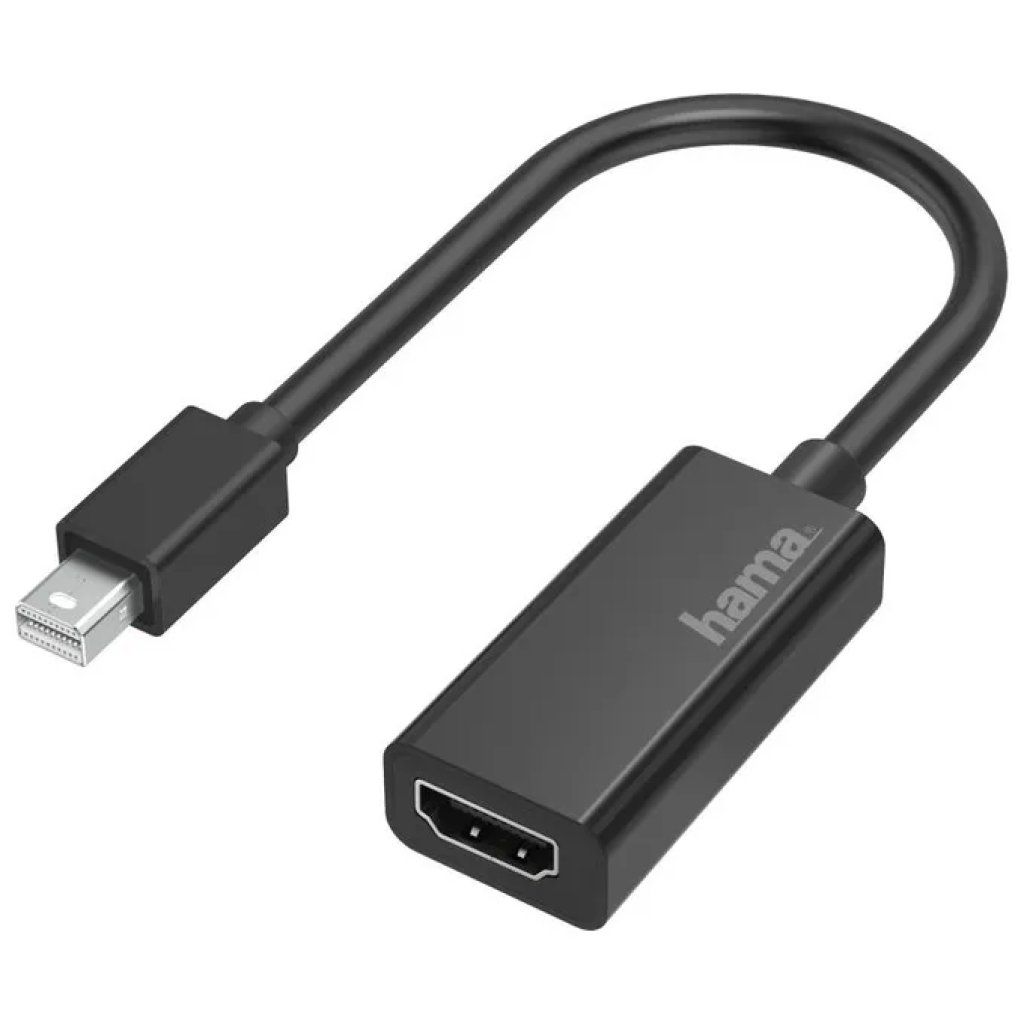 Hama 00200332 Adattatore Mini DisplayPort a HDMI 4K Nero Hama 00200332 Adattatore Mini DisplayPort a HDMI 4K Nero