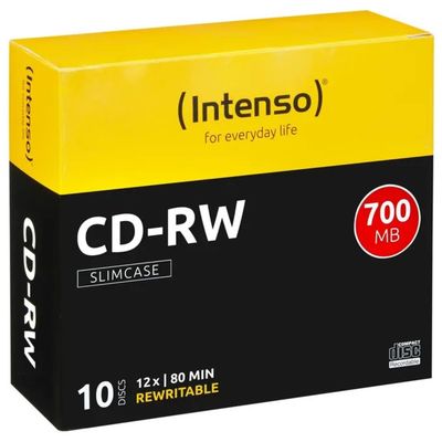 Intenso CD-RW 700 MB 12x – Confezione da 10 Intenso CD-RW 700 MB 12x – Confezione da 10