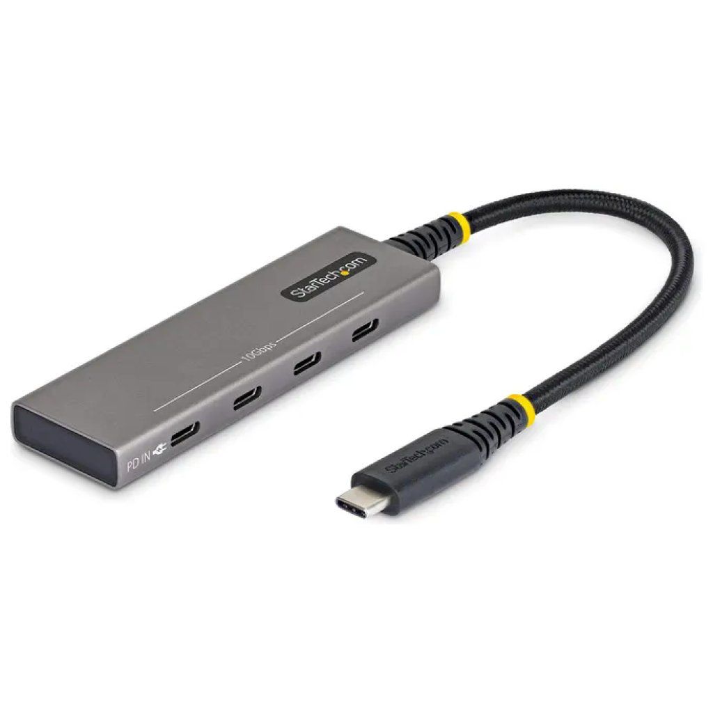 StarTech.com Hub USB-C a 4 porte, 10 Gbps e Power Delivery 100 W StarTech.com Hub USB-C a 4 porte, 10 Gbps e Power Delivery 100 W