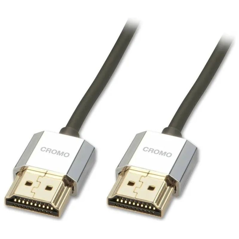 Lindy CROMO Slim 41676 Cavo HDMI 2.0 4K 60 Hz, 4,5 m, Nero