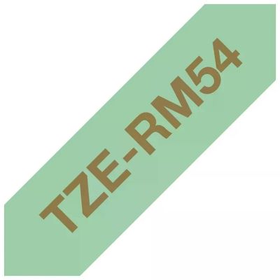 BROTHER Nastro Brother TZe-RM54 24 mm, oro su verde menta, 4 m